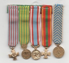 Barrette de 5 Médailles