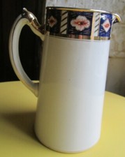 Pichet à eau Faïence Anglaise 19ème Johnson Burslem Britannia Jug parfait état