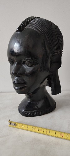 Tête africaine ébène - d'africaine, art