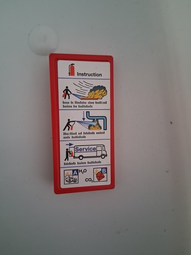 Playmobil panneau rouge - panneau,