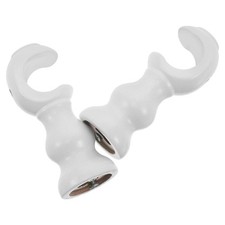  2 Pcs Tête De Tige Rideau En