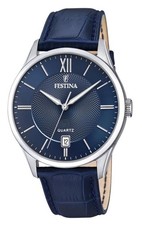 Montre Festina Classics Quartz Bleu Cadran Dress F20426-2 50M pour homme