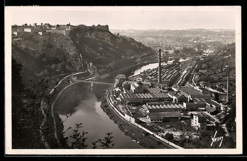 Cpa besançon doubs - vue, sur