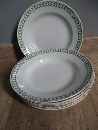 Assiettes creuses anciennes - 6,