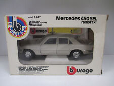 RARE MERCEDES BENZ 450 SEL RADIOTAXI / TAXI par BURAGO 0147 au 1/24