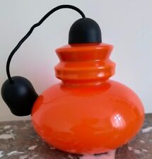 Suspension vintage en opaline orange