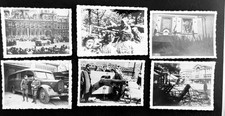 6 Photographies militaire. Char tank soldats Allemand Automobile Mitrailleuse