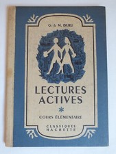 Ancien MANUEL SCOLAIRE - Lectures Actives - CE - Illustrations RAY LAMBERT -1952