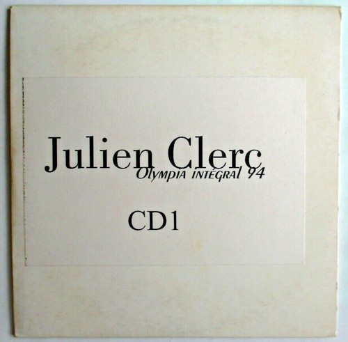 Julien clerc cd - clerc, promo