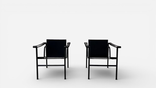 Lc1 chairs corbusier - lc1, le