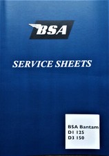 BSA Bantam D1 125 D3 150 Atelier Manuel Moto Service Manuel