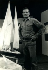 France Eric Tabarly and the Pen Duick model Old Photo 1980
