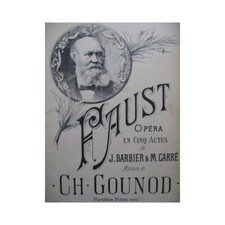 GOUNOD Charles Faust Opéra Piano seul XIXe