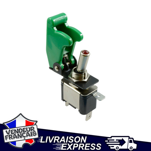 Interrupteur bascule vert - a,