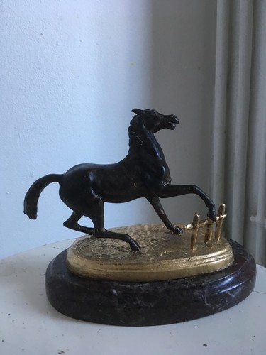 Statuette régule patiné - en,