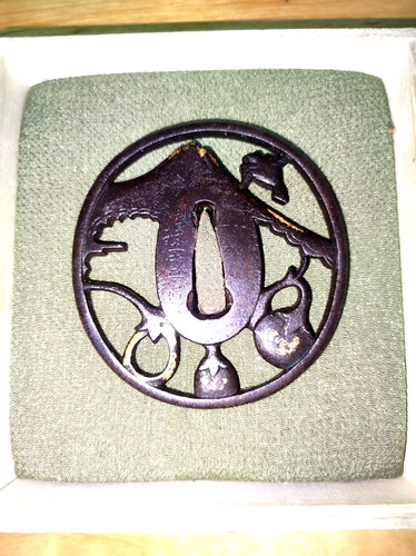 Tsuba sukashi japon fer - japon,