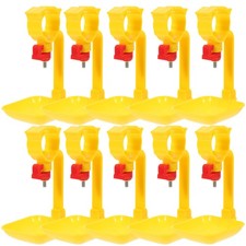  10 Pcs Distributeurs À Eau Abreuvoir Volaille En Plastique Bols De Boisson