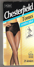 Collant  noir  25 deniers ventre plat   Taille 3 marque CHESTERFIELD