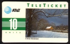 10U 1992 Vacances Noël Hiver Merveilleux (Anglais) Groupe 2 Carte Téléphonique