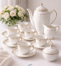 Service à café en porcelaine