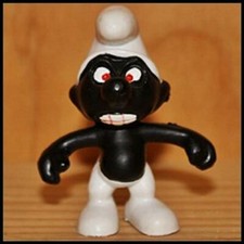 Schtroumpf Schleich: 20007 Noir Dents Rouges - TBE (Smurf Puffi Pitufo Schlumpf)