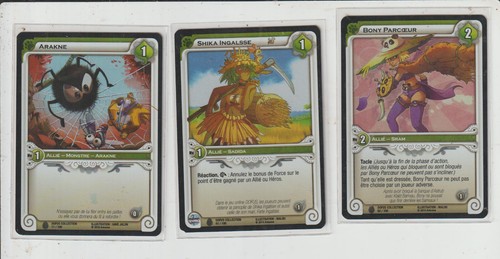 Lot cartes wakfu - x3, dofus