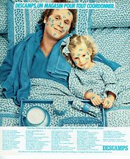  publicité Advertising 0422 1976   Descamps linge maison draps  Primrose Bordier