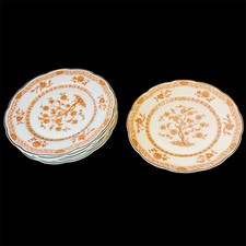 5 ASSIETTES PORCELAINE DE