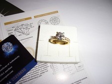 Bague Argent Moissanite 3