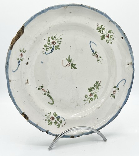 Assiette faïence argonne - faïence, d’argonne