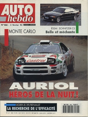 Auto hebdo 866 02 1993 - auto, n°866