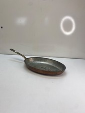 Poêle ovale en cuivre étamer