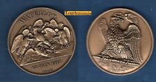 Médaille Napoléon Ier “ Bataille de Waterloo ” 1807 Bronze Aigle