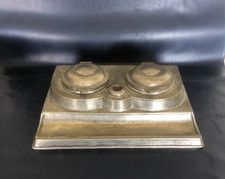 Ancien Double Encrier Porte