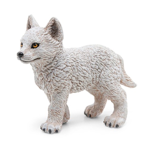 Figurine jeune loup polaire - loup,