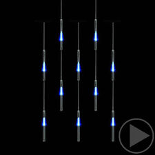 Chute de Neige LED Guirlande Lumineuse Stalactites Rideau Chaîne Fenêtre Déco