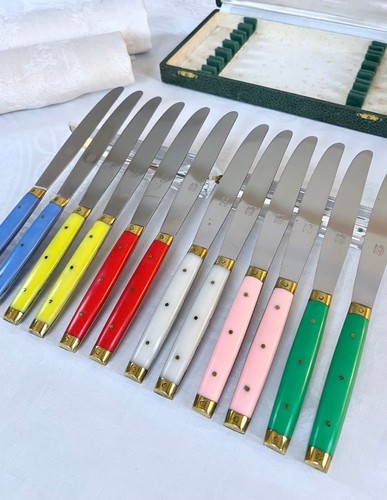 Couteaux vintage manches - couteaux,