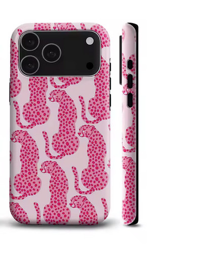 Pink leopard design art - design,