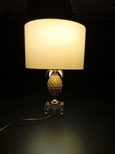 Lampe ananas vintage en bronze
