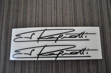 2x Stickers autographe Jean Ragnotti ,rally, r5 turbo 2x14cm