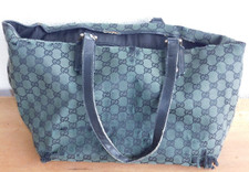 ORIGINAL authentique SAC à MAIN TOILE sacoche GUCCI très abimé COMME LES PHOTOS