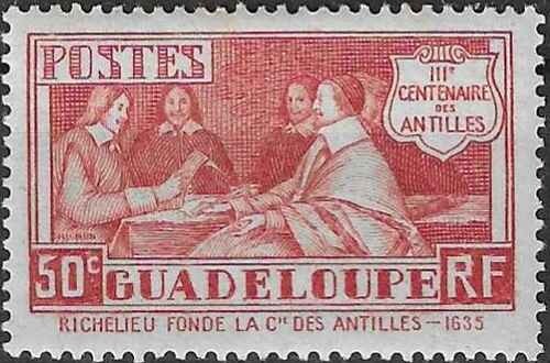 Timbre guadeloupe colonies - guadeloupe, (colonies