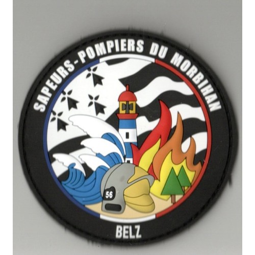Ecussons pompiers belz sdis - belz, 56