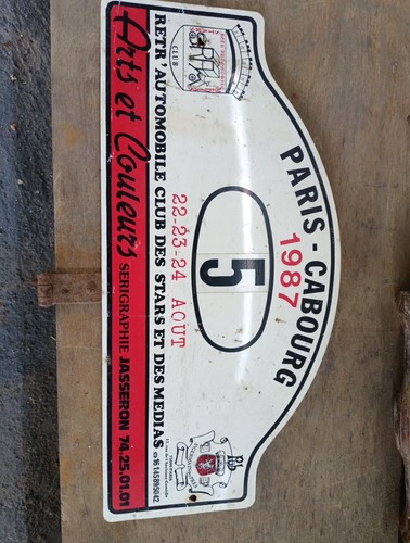 Plaque rallye retr - plaque, retr'automobile