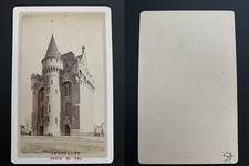 Belgique, Bruxelles, porte de Hal Vintage albumen carte de visite, CDV.  Tir