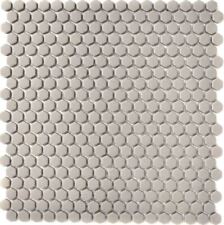 Mosaïque Paroi de Douche Recyclé Verre Hexagone Crème Mat 140-HX13C_F 10 Nattes