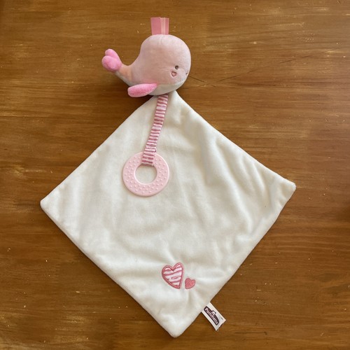Doudou peluche baleine rose - doudou,