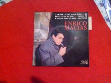 45 TOURS ENRICO MACIAS "L'AMOUR, C'EST POUR RIEN" EG 745 M / BON ÉTAT