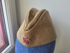 Ancien calot militaire pilote armée soviétique URSS 1963 T53 + insigne étoile
