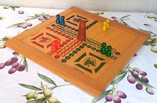 Jeu petits chevaux bois - jeu,